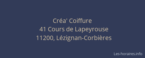 Cr&eacute;a' Coiffure