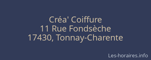 Cr&eacute;a' Coiffure