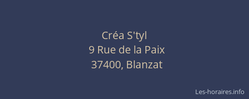 Cr&eacute;a S'tyl