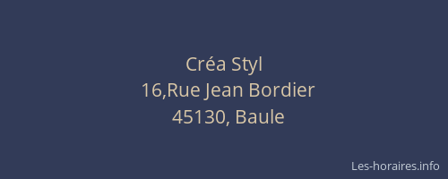 Cr&eacute;a Styl