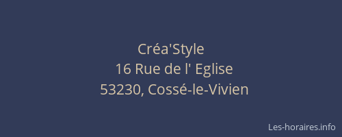 Cr&eacute;a'Style