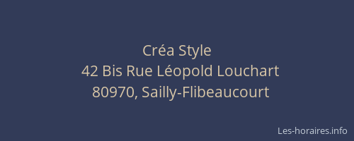 Cr&eacute;a Style