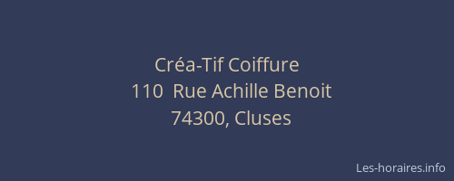 Cr&eacute;a-Tif Coiffure
