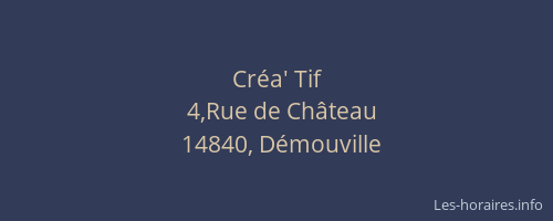 Cr&eacute;a' Tif