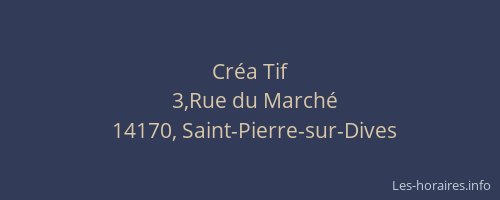 Cr&eacute;a Tif