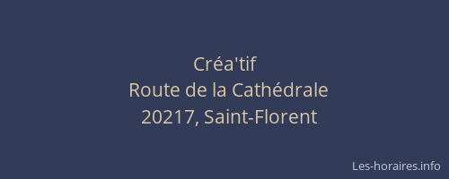 Cr&eacute;a'tif