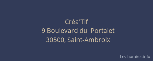 Cr&eacute;a'Tif