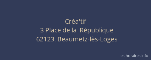 Cr&eacute;a'tif