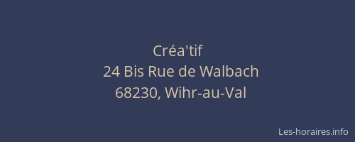 Cr&eacute;a'tif