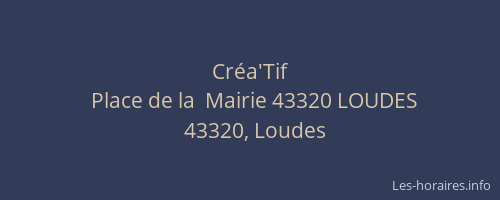 Cr&eacute;a'Tif