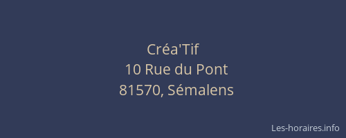 Cr&eacute;a'Tif
