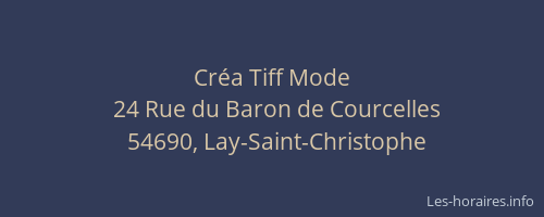 Cr&eacute;a Tiff Mode