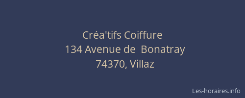 Cr&eacute;a'tifs Coiffure