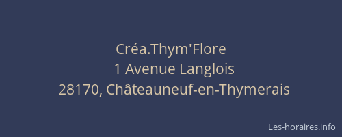 Cr&eacute;a.Thym'Flore