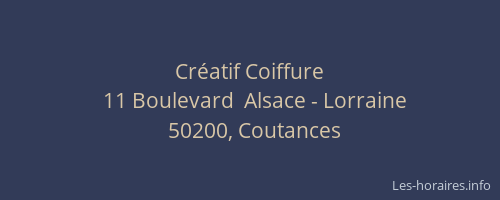 Cr&eacute;atif Coiffure