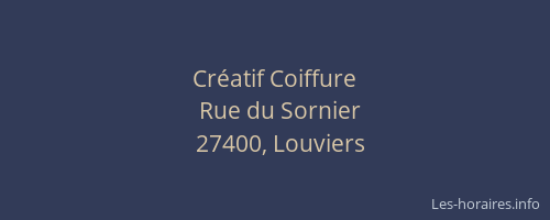 Cr&eacute;atif Coiffure
