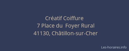 Cr&eacute;atif Coiffure