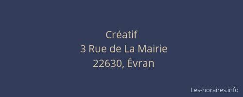 Cr&eacute;atif