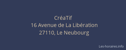 Cr&eacute;aTif