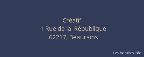 Cr&eacute;atif