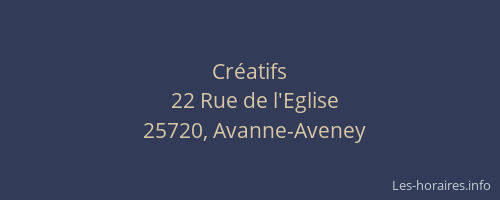 Cr&eacute;atifs