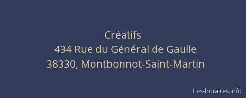 Cr&eacute;atifs