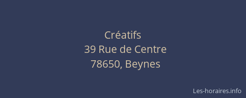 Cr&eacute;atifs