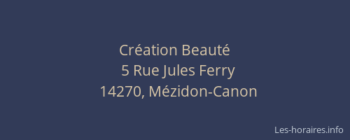 Cr&eacute;ation Beaut&eacute;