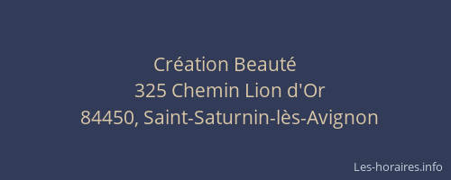 Cr&eacute;ation Beaut&eacute;