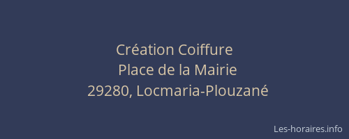 Cr&eacute;ation Coiffure