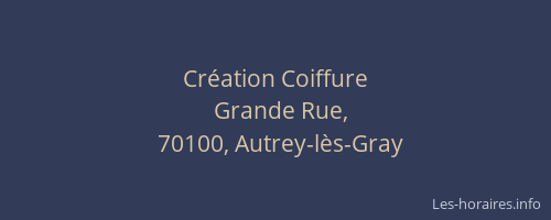 Cr&eacute;ation Coiffure