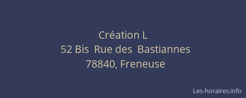 Cr&eacute;ation L