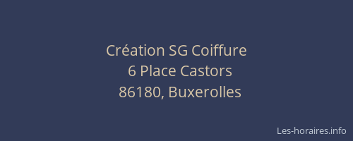 Cr&eacute;ation SG Coiffure