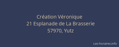 Cr&eacute;ation V&eacute;ronique