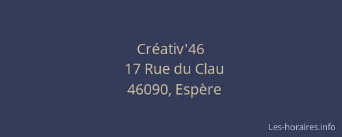 Cr&eacute;ativ'46
