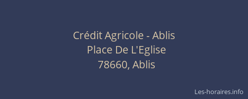 Crédit Agricole - Ablis