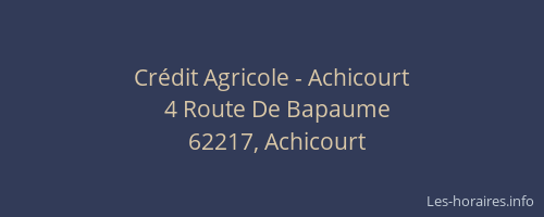 Crédit Agricole - Achicourt