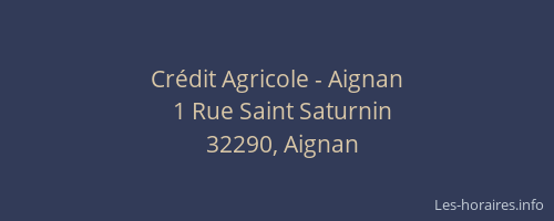 Crédit Agricole - Aignan
