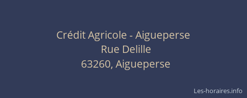 Crédit Agricole - Aigueperse