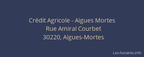 Crédit Agricole - Aigues Mortes