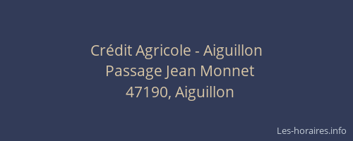 Crédit Agricole - Aiguillon