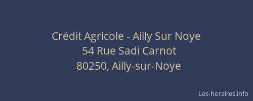 Crédit Agricole - Ailly Sur Noye