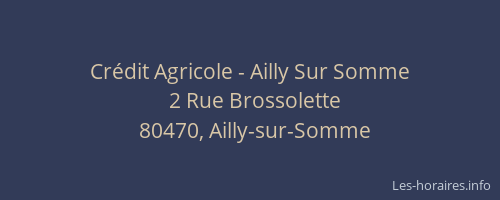 Crédit Agricole - Ailly Sur Somme