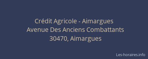 Cr&eacute;dit Agricole - Aimargues