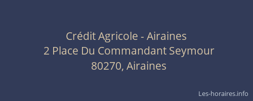 Cr&eacute;dit Agricole - Airaines