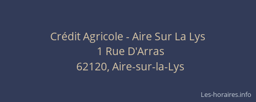 Crédit Agricole - Aire Sur La Lys