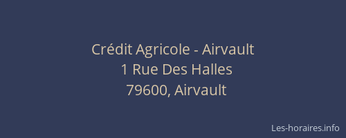 Crédit Agricole - Airvault