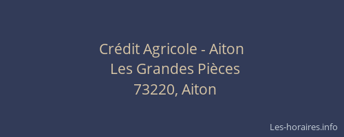 Crédit Agricole - Aiton