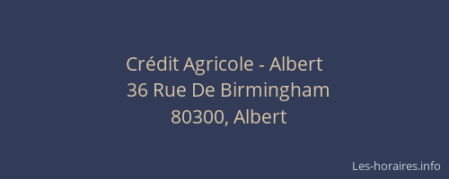 Crédit Agricole - Albert