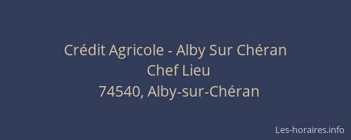 Crédit Agricole - Alby Sur Chéran
